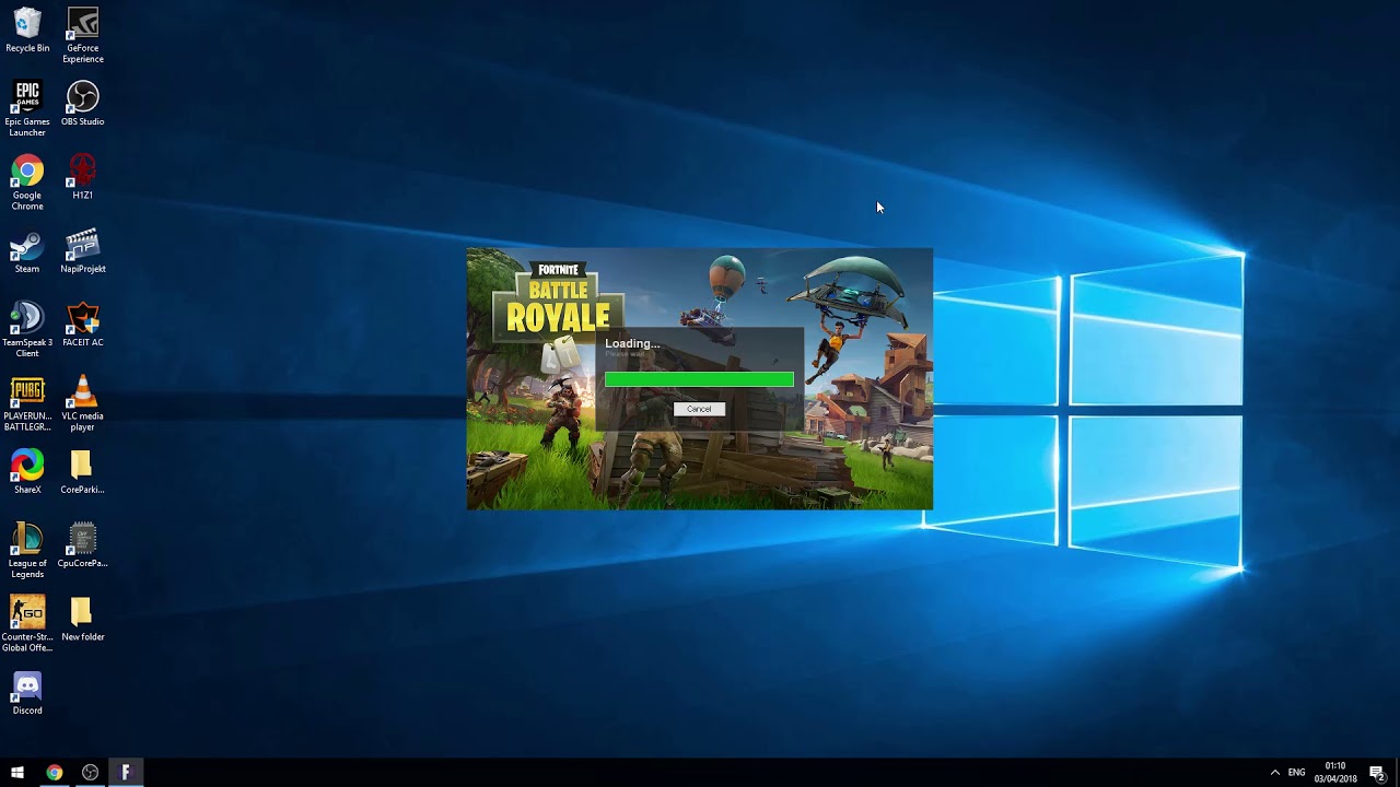 fortnite wont download pc