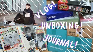 I bought GIANT BTS UNO... BTS journal flipthrough, unboxings and Seoul vlog screenshot 5