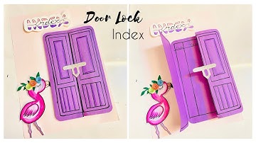 How to make index page / How to make door lock card tutorial / How to make door lock index / Index