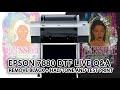 Epson 7880 DTF LIVE Q&A remove Black + Halftone and Test Print