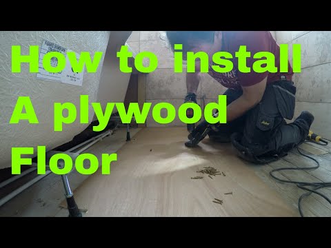 How to Install a 6mm plywood floor for tiles Ep1