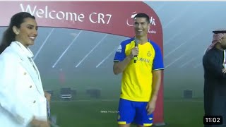 Cristiano Ronaldo presentation :ceremony with Al-Nasar