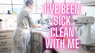 I'M SICK CLEAN WITH ME || CLEANING MOTIVATION || at home with Jill