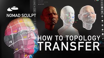 How to reproject/transfer the topology from a base mesh in Nomad Sculpt.