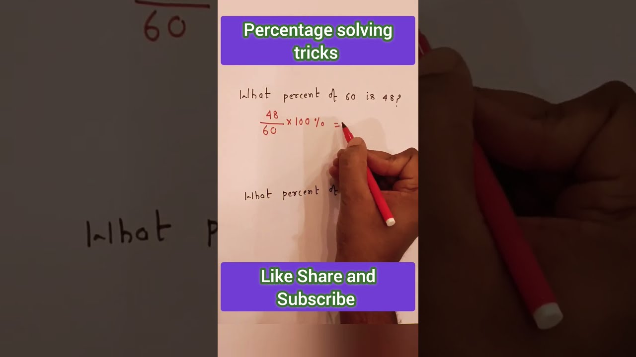 What Percentage Of 60 Is 48 logical mathstricks percentagetricks What Percentage Of 60 Is 48 logical mathstricks percentagetricks