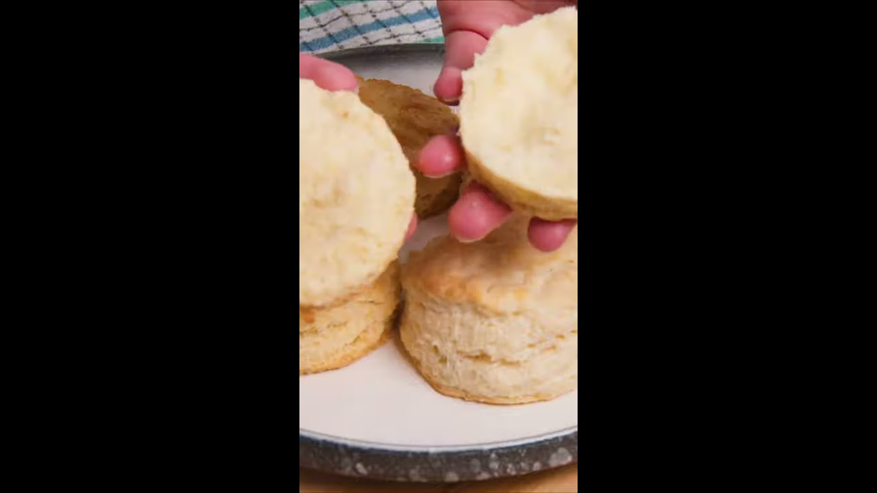 Homemade Flaky Buttery Biscuits Dished Shorts