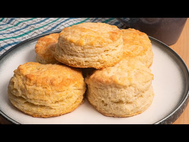 Homemade Flaky Buttery Biscuits - Dished #Shorts class=