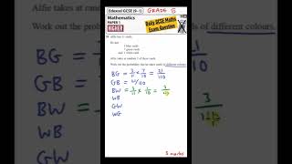 GCSE Maths Higher - Daily Exam Question - Day 145 (Conditional Probability)