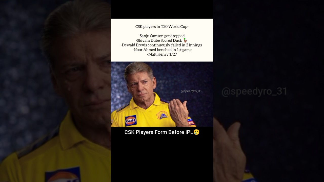 CSK Players Before IPL🥲 