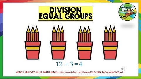 Division as equal grouping  #mathlessons #division #