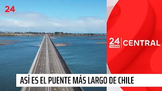 Así es el puente más largo de Chile: 2,5 km de extensión y con ciclovía | 24 Horas TVN Chile