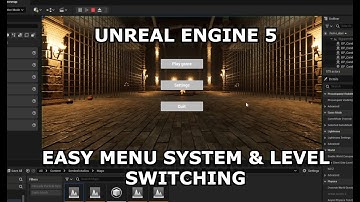 How to make a simple Menu with buttons & level switching in UE5 - Unreal Engine 5 Beginner Tutorial