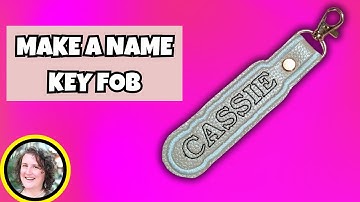 Altair 2 embroidery machine tutorial : Make a Name key fob