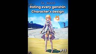 RATING GENSHIN CHARACTERS DESIGN PT1![]#capcut #genshinimpact #shortsviral #genshin #videoeditingapp