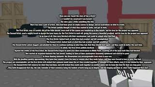 M.P gets a Voice Box (aka Voiceover on the Two Artists dialogue).