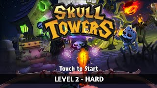 Level 2 || Hard || Skull Tower Defence : Offline Game Castle Defence [Android/iso] Gameplay screenshot 1