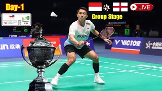 🔴BWF Thomas Cup Finals 2024 | Indonesia vs. England | Group C