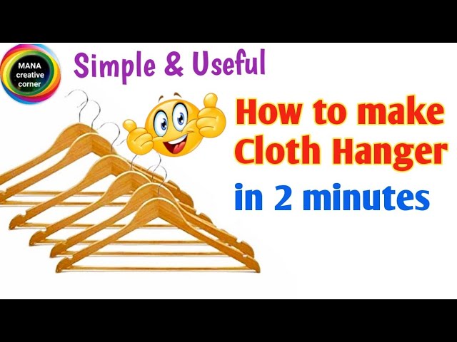 DIY Extra Wide Clothes Hanger for Big and/or Tall People 