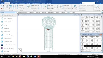 STAAD Pro Tutorial For Beginners Episode 12 Design Of Intze Water Tank