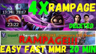 4X RAMPAGE [RIKI] VS OG.Sumail [BROODMOTHER] Feat OG.Midone [Phantom Lancer] Immortal Gameplay-Dota2