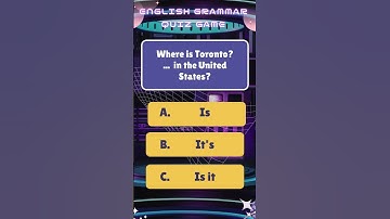 English grammar quiz game. Starter Level .28