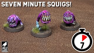 Seven Minute Squigs!  Speed Painting the Gloomspite Gitz' for Age of Sigmar (no airbrush required)