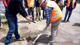 Demonstration of Natural Sequence Farming principles - contour channels