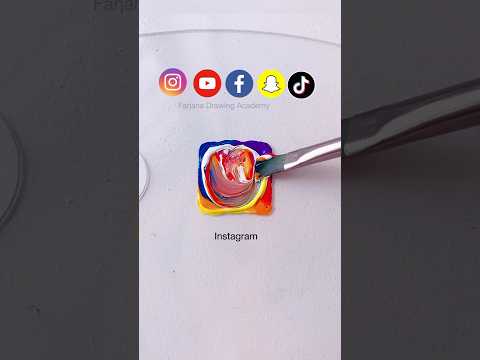 Color Mixing With 5 Social Media Logos Art Satisfying