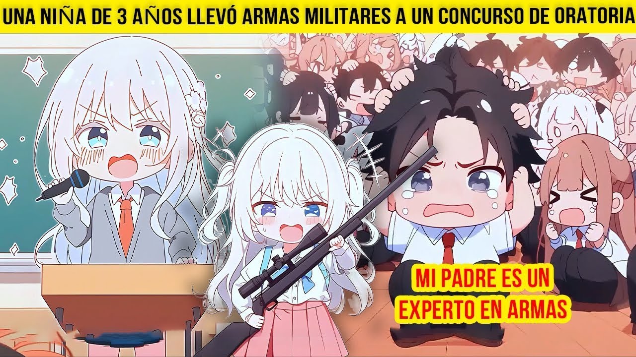 (Parte 1-10) Mi PADRE es un EXPERTO en ARMAS, una niña de 3 AÑOS llevó ARMAS MILITARES a un CONCURSO