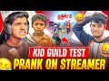 KID GUILD😱 TEST PRANK ON ANGRY🤬 STREAMER | 1 VS 4🔥 | HACKER ?? | FREE FIRE IN TELUGU #dfg #freefire
