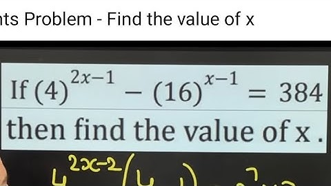 Exponential Problem | Find The Value Of X Maths Olympiad Question
