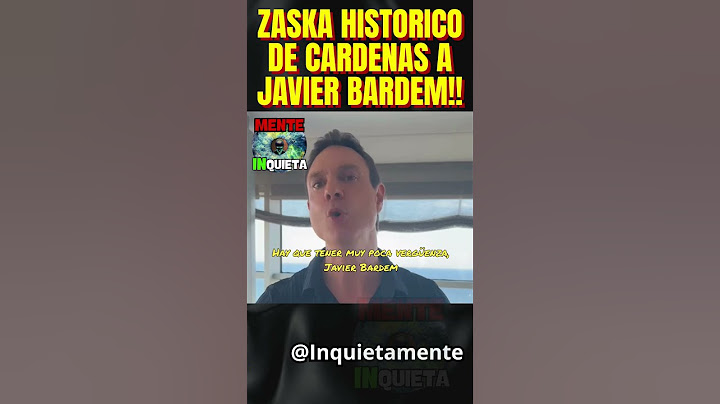 ZASKA HISTORICO DE JAVIER CARDENAS A JAVIER BARDEM TRAS ELUDIR PRONUNCIARSE SOBRE PSOE!