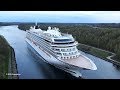 VIKING SKY | spectacular amazing aerial views at Kiel Canal | 4K-Quality-Video