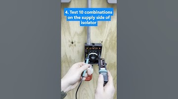 Safe Isolation of a 3 phase circuit