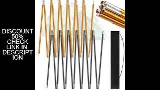 1pc/2pc Aluminum Alloy Tent Pole 4.3M/3.6M Camping Support Poles Replacement Accessories for Hiking