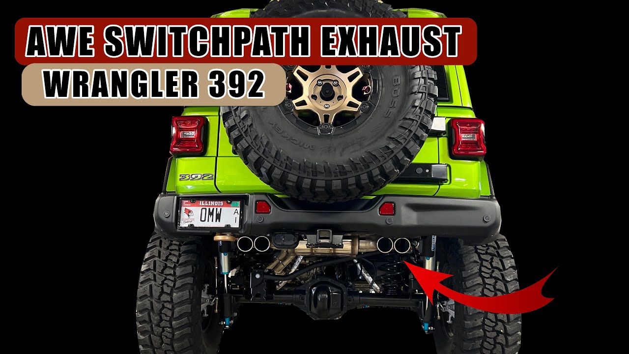 Best Sounding Exhaust for the Wrangler 392! AWE Switchpath Install *High  Clearance for OffRoading - YouTube