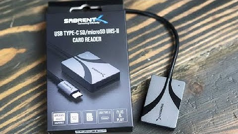 SABRENT USB Type C Card Reader, Dual Slot UHS II SDXC and microSDXC SD 4 0 Review