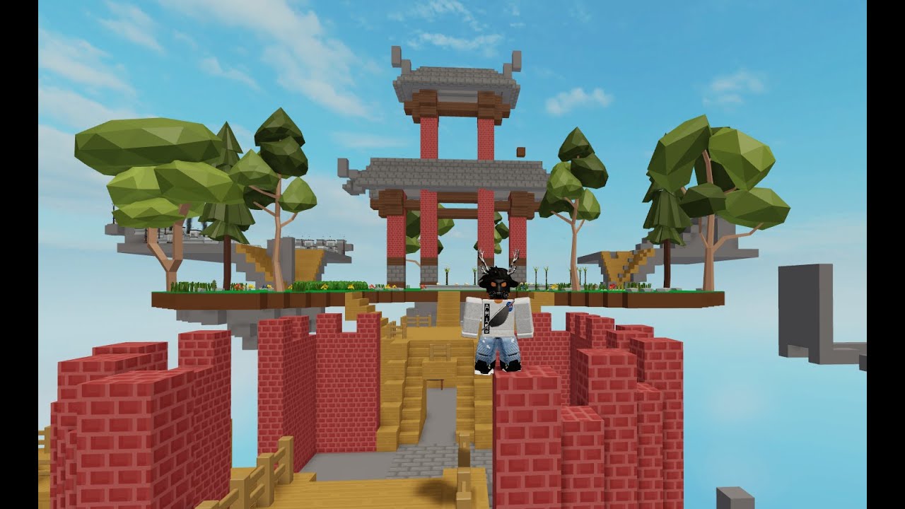 Building A Japanese Shrine Part 1 Skyblock Roblox Youtube - houses in roblox skyblock