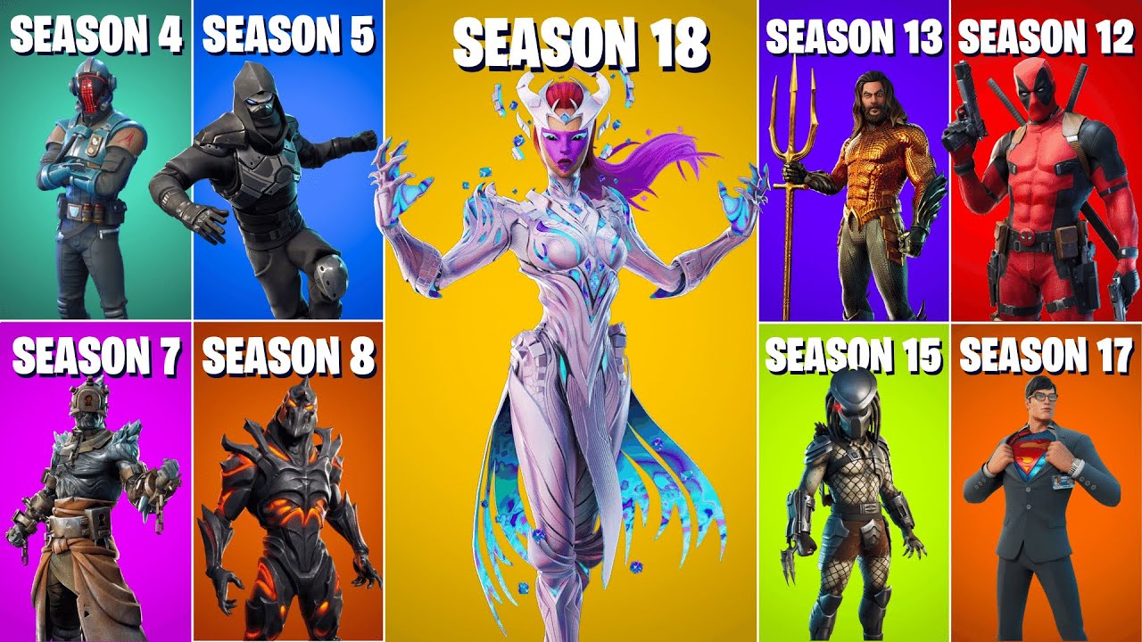 Evolution Of All Mystery Skins In Fortnite Chapter 1 Season 1 Chapter 2 Season 8 Youtube 