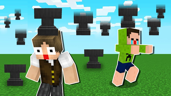 MINECRAFT, MAS A CADA 1 SEGUNDO UMA BIGORNA CAI DO CÉU NAS NOSSAS CABEÇAS!