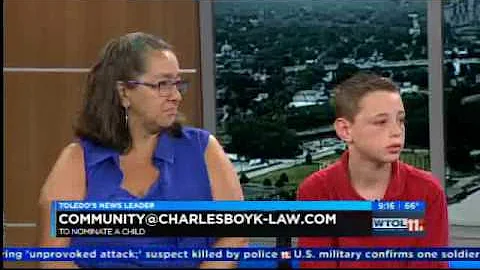 WTOL "Your Day" coverage of video Riley McDaniel B...