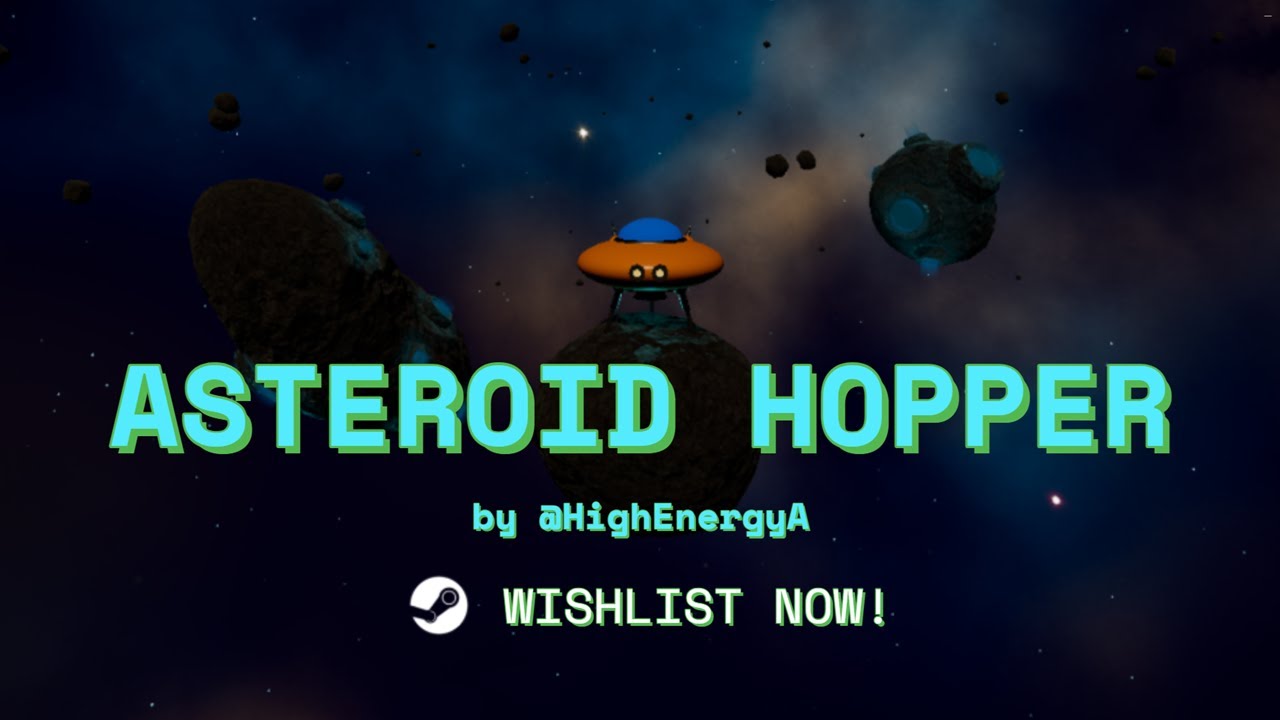 Asteroid Hopper - indie space adventure puzzle game Steam trailer