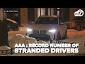 AAA sees surge in roadside assistance calls after snowstorm pummels the Northeast