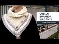 Cuello Bufanda Sencilla pero Elegante Decorado con Botones