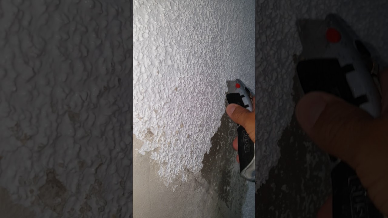 Easy Way To Remove Painted Ceiling Pop Corn You Easy Way To Remove Painted Ceiling Pop Corn