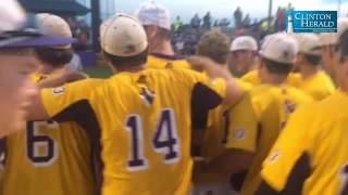 Central DeWitt takes the state-qualifier banner after winning @iahsbb Class 3A-4 final over Vinton-S