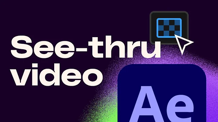 How To Export Transparent Video in After Effects