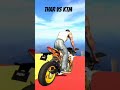 Thar V's ktm #song #love#gaming#indianbikedriving3d