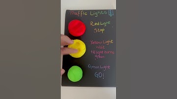 Traffic Lights 🚦 #baby #learning #traffic #trafficlight #signal #toddlers #clay