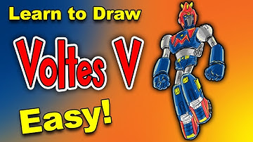 How to draw Voltes V easy
